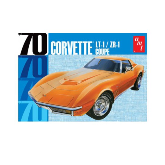 Maquette de voiture en plastique Chevrolet Corvette coupé 1970 Maquette de voiture en plastique Chevrolet Corvette coupé 1970