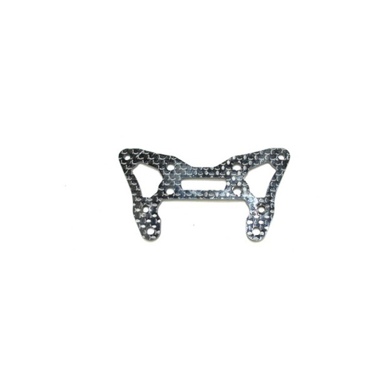 Pièce pour voiture electrique de piste 1/10 Support Amort. avt carbone