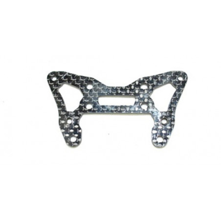 Pièce pour voiture electrique de piste 1/10 Support Amort. avt carbone