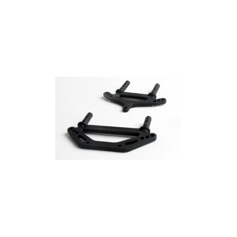 Supports De Carrosserie Avant/arrière Pour Voiture RC AXIAL SCX10 90046/90047 - Rouge, Métal