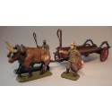 Figurine Colonial Ox Wagon 1/72