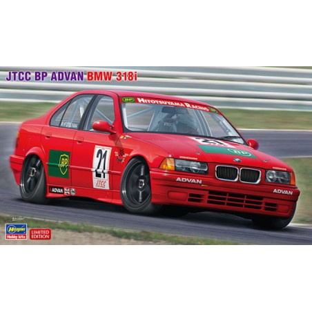Maquette de voiture en plastique JTCC BP BMW 318i 1/24
