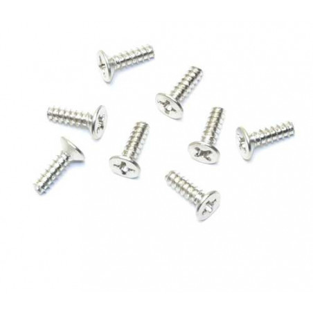 Part for electric car all path 1/10 Auto drill screw 3x10 (8pcs) | Scientific-MHD