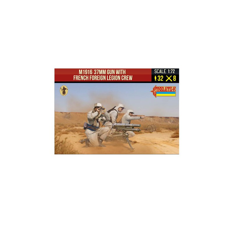 Figurine Légion étrangère Française + canon M1916 37mm