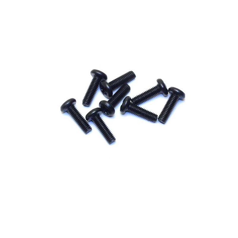 Pièce pour voiture electrique tous chemin 1/10 Vis Parker Tête Ronde 2,5 x12
