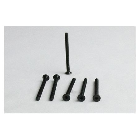 Part for electric car all path 1/10 flat screw m3*36 6pcs | Scientific-MHD