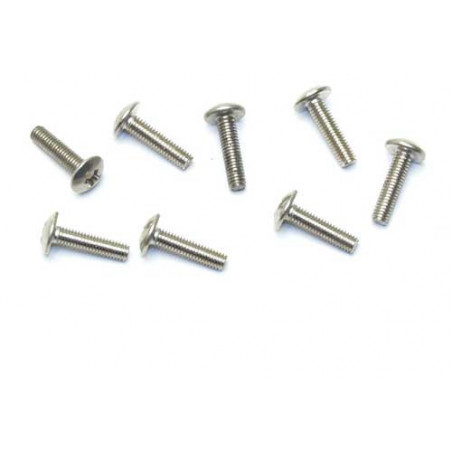 Pièce pour voiture electrique tous chemin 1/10 Vis Tête Bombée M3x12 (8pcs)