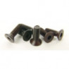 Part for thermal car all path 1/10 flat head screw .4x12 | Scientific-MHD