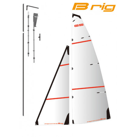 Part for radio -controlled sailbox sails B in mylar for DF65 V6 | Scientific-MHD