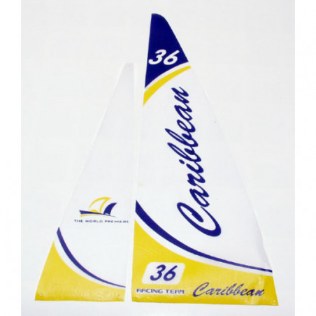 RC Boat Piece Caribbean yellow sails | Scientific-MHD