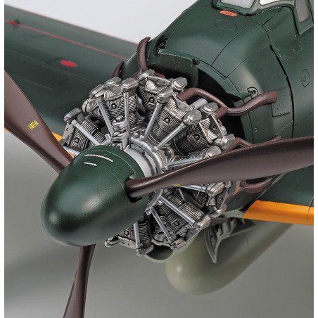 Maquette d'avion en plastique Mitsubishi A6M5c Zero Fighter (ZEKE) TYPE 52  Hei 1:48 ST34