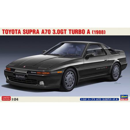 Maquette de voiture en plastique Toyota Supra A70 3.0GT Turbo A 1988 1:24