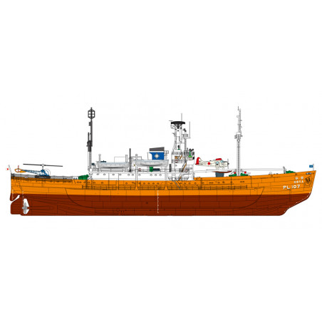 Maquette de bateau en plastique Antartica Observation Ship Soya 1:350