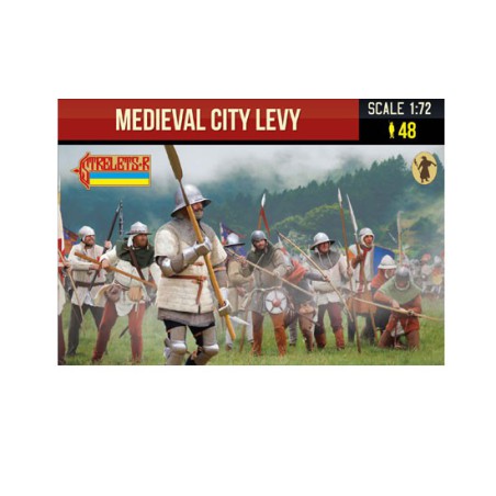 Figurine Medieval city levy 1/72