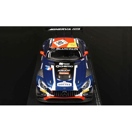 Miniature car Die Cast at1/18 Mercedes AMG GT3 AKKA ASP 24H SPA 1/18 | Scientific-MHD