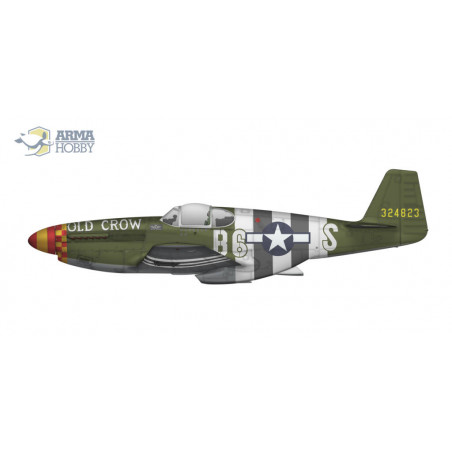 Maquette plastique d'avion P-51B Mustang 1/72