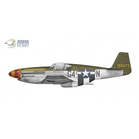 P-51B Mustang 1/72 plastic plane model | Scientific-MHD