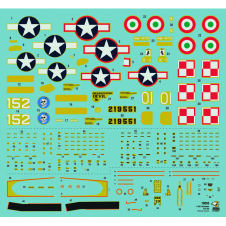 copy of Maquette plastique d'avion P-51B Mustang 1/72 | Scientific-MHD