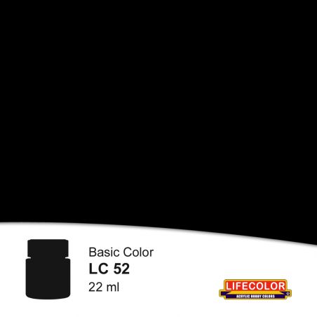 Acrylic paint pot acrylic black shiny 22ml | Scientific-MHD