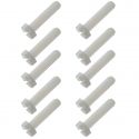 Visserie Vis nylon tête plate M3x10mm (10pcs)