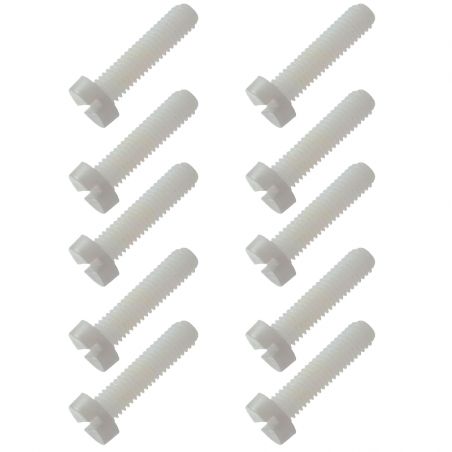 Screwdress nylon screw flat head m5x40mm (10pcs) | Scientific-MHD