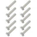 Screwdress nylon screw flat head m6x30mm (10pcs) | Scientific-MHD