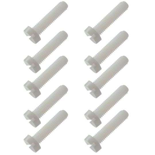 Visserie Vis nylon tête plate M6x50mm (10pcs) Visserie Vis nylon tête plate M6x50mm (10pcs)