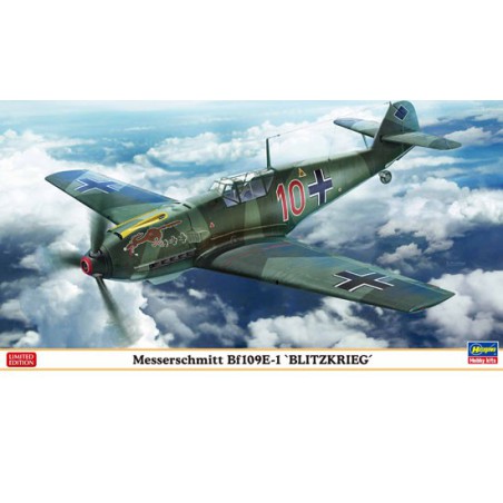 Maquette d'avion en plastique Messerschmitt Bf109E-1 1/48