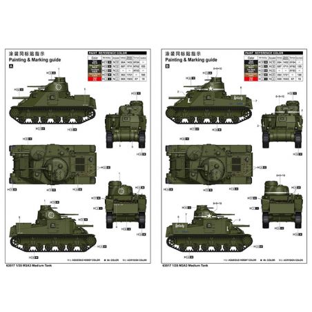 M3A3 Medium Tank 1/35 plastic tank model | Scientific-MHD
