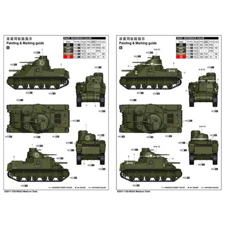 Maquette de Char en plastique M3A3 Medium Tank 1/35