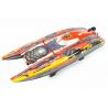 Bateau électrique radiocommandé MONSTER COMBO CATAMARAN Brushless Racing RTS