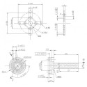 Draft electric motor DM3625 KV500 engine | Scientific-MHD