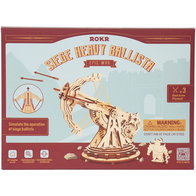 Puzzle 3D mécanique facile pour maquette Arbalète lourde médiévale