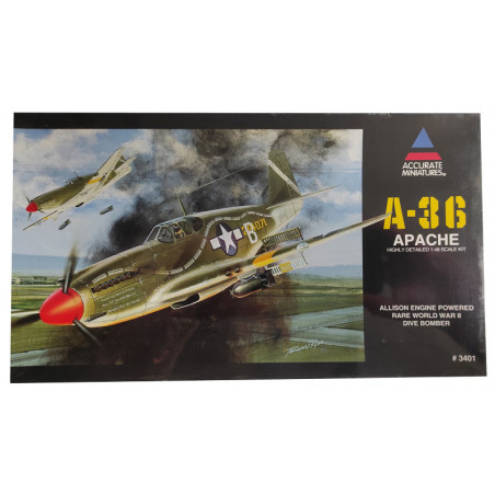 A-36 Apache 1/48 plastic plane model | Scientific-MHD
