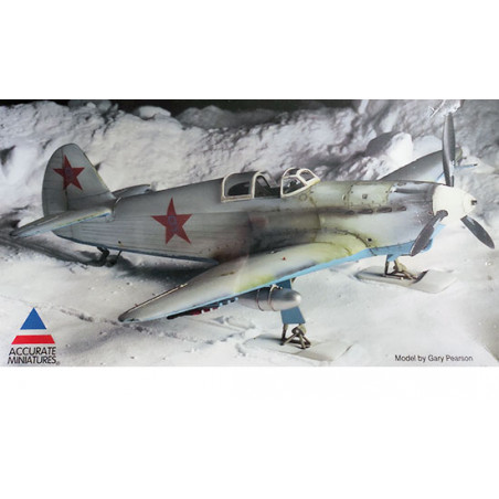 Maquette d'avion en plastique Yakolev Yak-1 ski equipped 1/48