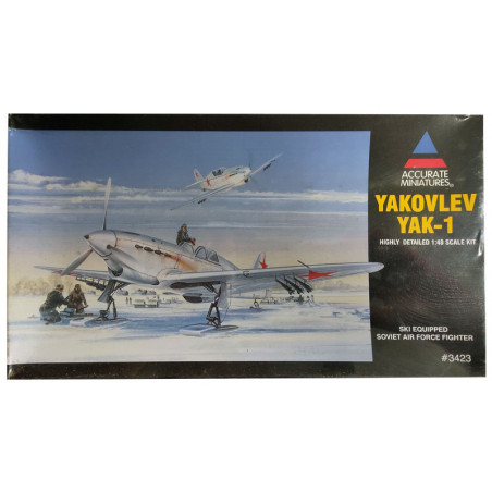Maquette d'avion en plastique Yakolev Yak-1 ski equipped 1/48