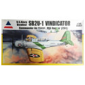 Maquette d'avion en plastique SB2U-1 Vindicator Commander air group USS Range (CV4) 1/48