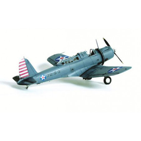 Maquette d'avion en plastique SB2U-2 Vindicator VS-72 USS Wasp (CV7) 1/48