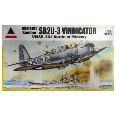 Maquette d'avion en plastique SB2U-3 Vindicator VMSB-241 Battle of Midway1/48