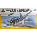 Maquette d'avion en plastique SBD-2 Dauntless VMSB-241 Battle of Midway 1/48