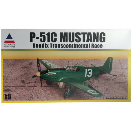 Maquette d'avion en plastique P-51C Mustang Bendix 1/48