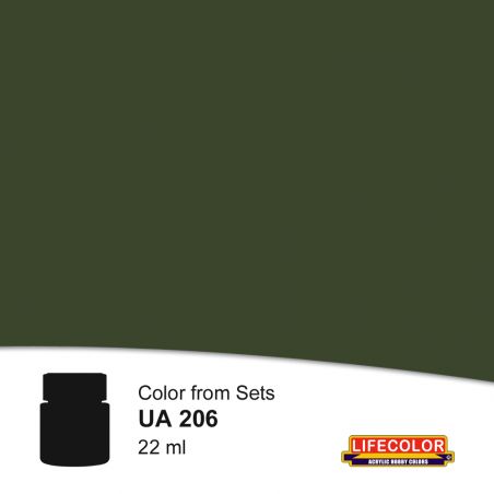 Acrylic paint Olivgrun (Olive green) RAL 6003 22 ml | Scientific-MHD