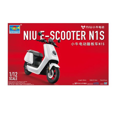 Plastic motorcycle model niu e-scooter n1s white version | Scientific-MHD