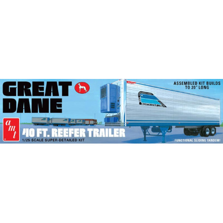 Maquette de camion en plastique - Remorque Frigorifique  Great Dane 40 pieds 1:25