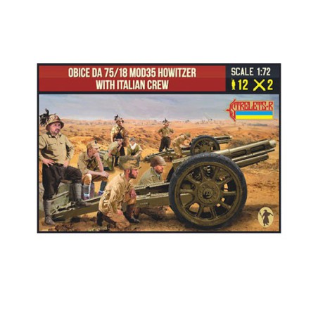 Figurine Mod35 Howitzer with Italian Crew 1/72