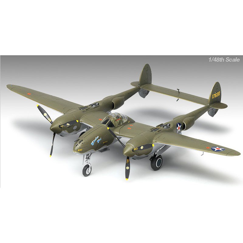 Maquette d'avion en plastique P-38F LIGHTING GLACIER GIRL 1/48 Maquette d'avion en plastique P-38F LIGHTING GLACIER GIRL 1/48