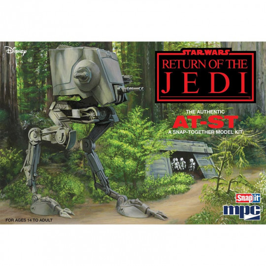 Modèle de science-fiction en plastique Star Wars AT-ST Walker 1/100 Modèle de science-fiction...