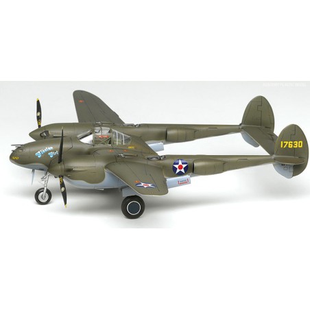 Maquette d'avion en plastique P-38F LIGHTING GLACIER GIRL 1/48