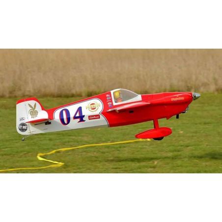 Funk -kontrolliertes Thermalflugzeug Cassutt 3M F1 Air Race 60cc Rouge ARF
