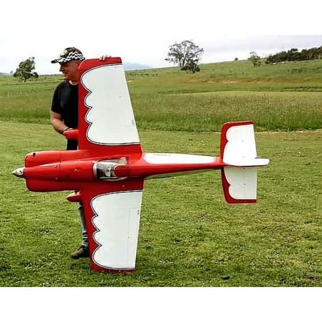 Funk -kontrolliertes Thermalflugzeug Cassutt 3M F1 Air Race 60cc Rouge ARF